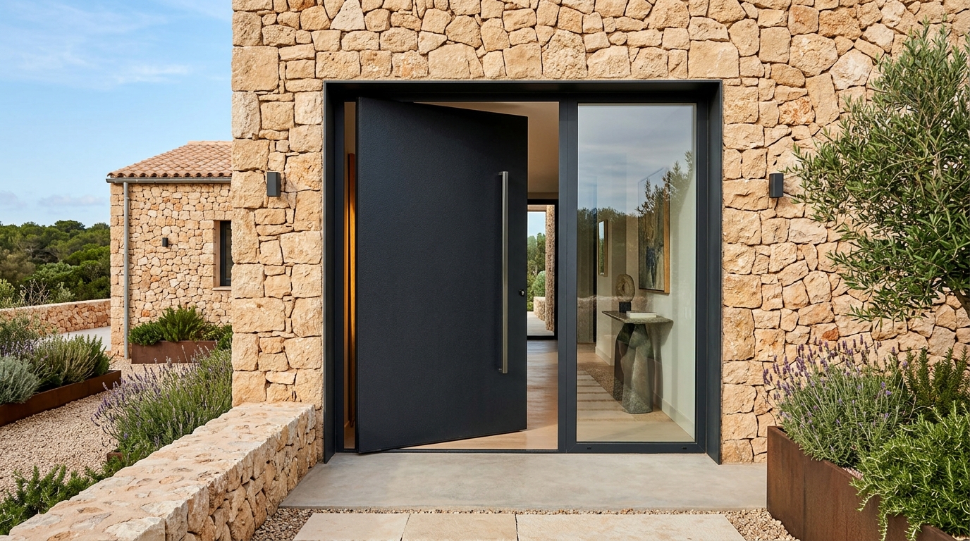 Puertas de aluminio en Menorca